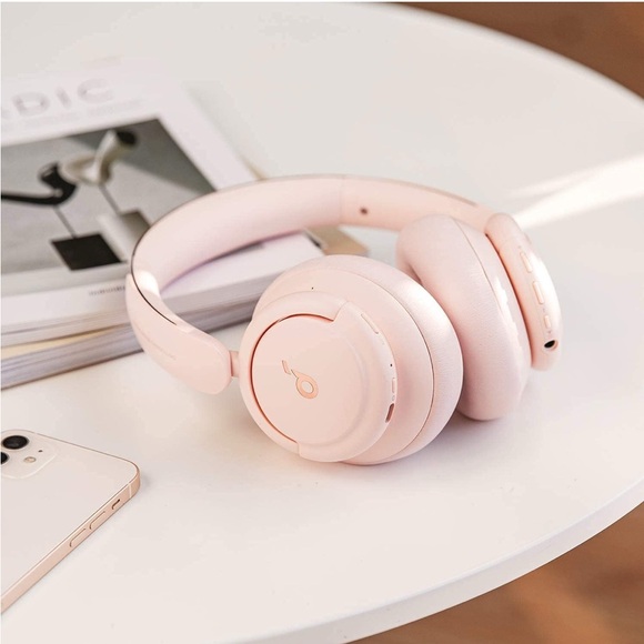 Soundcore Over-Ear Pink Headphones with Noise Cancelling - Picture 2 of 4